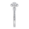 Thumbnail Image 3 of Sideways 1 CT. T.W. Emerald-Cut Diamond Frame Engagement Ring in 14K White Gold