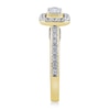 Thumbnail Image 2 of Sideways 1 CT. T.W. Emerald-Cut Diamond Frame Engagement Ring in 14K Gold
