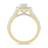 Thumbnail Image 3 of Sideways 1 CT. T.W. Emerald-Cut Diamond Frame Engagement Ring in 14K Gold
