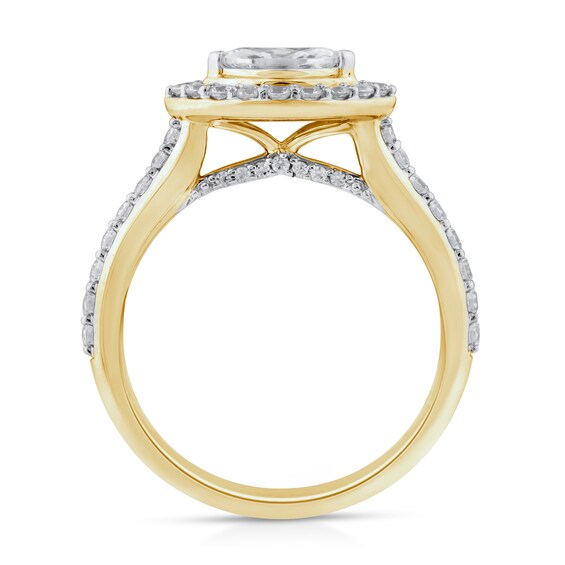 Sideways 1 CT. T.w. Marquise Diamond Frame Engagement Ring in 14K Gold