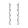 Thumbnail Image 2 of 2 CT. T.W. Diamond Linear Drop Earrings in 10K White Gold