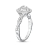 Thumbnail Image 3 of 5/8 CT. T.W. Oval Diamond Vintage-Style Frame Twist Shank Engagement Ring in 10K White Gold
