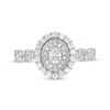 Thumbnail Image 4 of 5/8 CT. T.W. Oval Diamond Vintage-Style Frame Twist Shank Engagement Ring in 10K White Gold