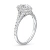 Thumbnail Image 3 of 3/4 CT. T.W. Pear Multi-Diamond Split Shank Engagement Ring in 10K White Gold