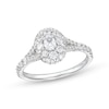 Thumbnail Image 1 of 3/4 CT. T.W. Oval Multi-Diamond Split Shank Engagement Ring in 10K White Gold