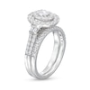 Thumbnail Image 3 of 1 CT. T.W. Oval Diamond Double Row Bridal Set in 10K White Gold