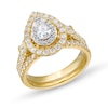Thumbnail Image 1 of 1 CT. T.W. Pear-Shaped Diamond Double Row Bridal Set in 10K Gold