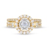 Thumbnail Image 4 of 1 CT. T.W. Diamond Double Row Bridal Set in 10K Gold