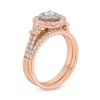 Thumbnail Image 3 of 1 CT. T.W. Diamond Double Row Bridal Set in 10K Rose Gold
