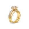 Thumbnail Image 3 of 1-3/4 CT. T.W. Cushion Multi-Diamond Enhancer Bridal Set in 10K Gold