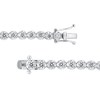 Thumbnail Image 1 of 4 CT. T.W. Diamond Bubbles Tennis Bracelet in 10K White Gold - 7.25"