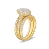 Thumbnail Image 4 of 1-1/4 CT. T.W. Pear Multi-Diamond Three Piece Bridal Set in 10K Gold