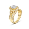 Thumbnail Image 4 of 1 CT. T.W. Pear Multi-Diamond Vintage-Style Bridal Set in 10K Gold