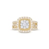 Thumbnail Image 3 of 1-5/8 CT. T.W. Cushion Multi-Diamond Twist Shank Three Piece Bridal Set in 10K Gold
