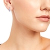 Thumbnail Image 2 of Pear-Shaped Tanzanite and White Topaz Frame Drop Earrings in Sterling Silver
