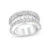 Thumbnail Image 1 of TRUE Lab-Grown Diamonds by Vera Wang Love 3-1/4 CT. T.W. Baguette and Round Edge Band in 14K White Gold (F/VS2)