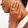 Thumbnail Image 2 of TRUE Lab-Grown Diamonds by Vera Wang Love 3-1/4 CT. T.W. Baguette and Round Edge Band in 14K White Gold (F/VS2)