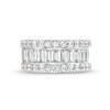 Thumbnail Image 4 of TRUE Lab-Grown Diamonds by Vera Wang Love 3-1/4 CT. T.W. Baguette and Round Edge Band in 14K White Gold (F/VS2)