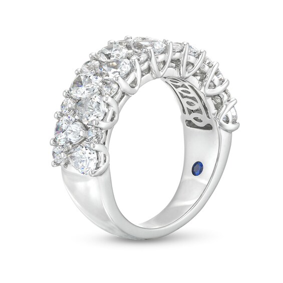 True Lab-Grown Diamonds by Vera Wang Love 3 CT. T.w. Pear Mirror Band in 14K White Gold (F/Vs2)