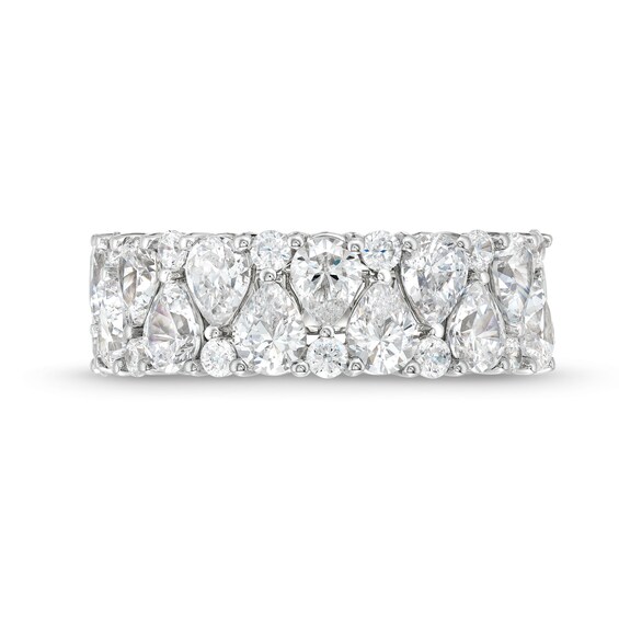 True Lab-Grown Diamonds by Vera Wang Love 3 CT. T.w. Pear Mirror Band in 14K White Gold (F/Vs2)