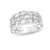 Thumbnail Image 1 of TRUE Lab-Grown Diamonds by Vera Wang Love 4 CT. T.W. Oval Triple Row Band in 14K White Gold (F/VS2)