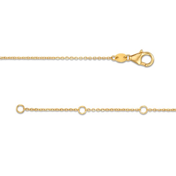 Oro Diamante™ Graduating Brilliance Bead Necklace in Hollow 14K Two-Tone Gold