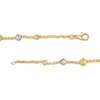 Thumbnail Image 2 of Oro Diamante™ Graduating Brilliance Bead Bracelet in Hollow 14K Two-Tone Gold - 7.5"