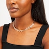 Thumbnail Image 2 of Italian Gold 15.0mm Cheval Link Chain Necklace in Hollow 14K Gold - 17"