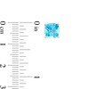 Thumbnail Image 3 of 7.0mm Faceted Cushion-Shaped Swiss Blue Topaz Stud Earrings in Sterling Silver