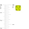 Thumbnail Image 2 of 7.0mm Faceted Cushion-Cut Peridot Stud Earrings in Sterling Silver