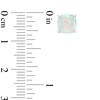 Thumbnail Image 3 of 7.0mm Cushion-Cut Lab-Created Opal Stud Earrings in Sterling Silver