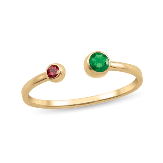 Gemstone Bubbles Stackable Ring (1-4 Rings with 2-8 Stones)