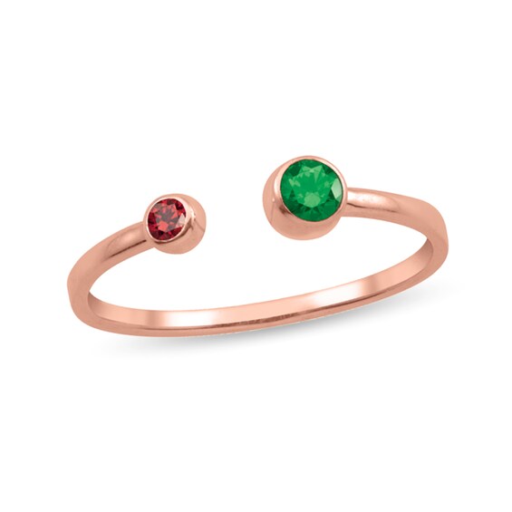 Gemstone Bubbles Stackable Ring (1-4 Rings with 2-8 Stones)