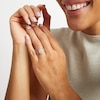 Thumbnail Image 2 of 1-1/2 CT. T.W. Cushion Multi-Diamond Twist Shank Three Piece Bridal Set in 10K Rose Gold