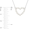 Thumbnail Image 4 of 2.0-2.5mm Freshwater Cultured Pearl Heart Necklace, Ring and Drop Earrings Set in 14K White Gold