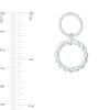 Thumbnail Image 4 of Double Polished Rope Circle Drop Earrings in Sterling Silver
