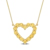 Thumbnail Image 1 of Citrine Outline Heart Necklace in 10K Gold - 17"