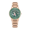 Thumbnail Image 0 of Ladies' Citizen Eco-Drive® Disney Ariel Crystal Accent Rose-Tone Watch with Green Dial and Pin Set (Model: GA1073-63W)
