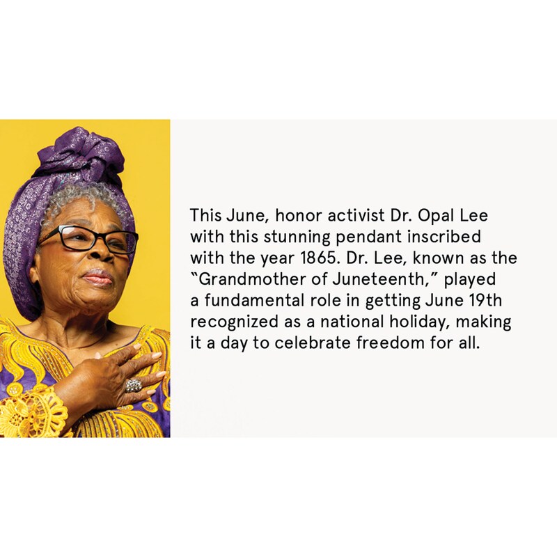Dr. Opal Lee "Grandmother of Black LabCreated Opal and Lab