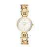 Thumbnail Image 1 of Ladies' Fossil Carlie Gold-Tone Watch with Roman Numeral Silver Dial (Model: ES5272)