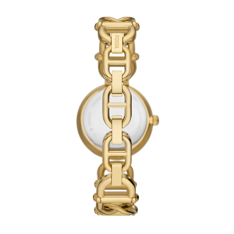 Main Image 3 of Ladies' Fossil Carlie Gold-Tone Watch with Roman Numeral Silver Dial (Model: ES5272)