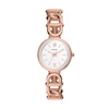 Thumbnail Image 1 of Ladies' Fossil Carlie Rose-Tone Watch with Roman Numeral Silver Dial (Model: ES5273)