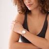 Thumbnail Image 2 of Ladies' Fossil Carlie Rose-Tone Watch with Roman Numeral Silver Dial (Model: ES5273)