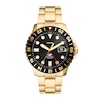 Men's Fossil Blue Special Edition GMT Gold-Tone Watch with Black Sunray Dial (Model: Fs5990)