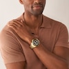 Thumbnail Image 2 of Men's Fossil Blue Special Edition GMT Gold-Tone Watch with Black Sunray Dial (Model: FS5990)