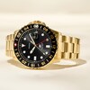 Thumbnail Image 5 of Men's Fossil Blue Special Edition GMT Gold-Tone Watch with Black Sunray Dial (Model: FS5990)