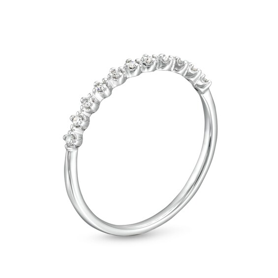 1/15 CT. T.w. Diamond Stackable Band in 10K White Gold