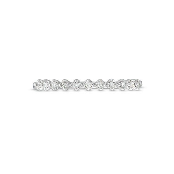 1/15 CT. T.w. Diamond Stackable Band in 10K White Gold