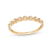 Thumbnail Image 1 of 1/15 CT. T.W. Diamond Bubbles Vintage-Style Stackable Band in 10K Gold