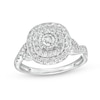 Thumbnail Image 1 of 3/4 CT. T.W. Diamond Miracle Double Frame Ring in 10K White Gold